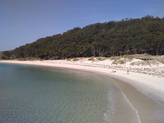 Playa de Rodas, en las Illas Cíes