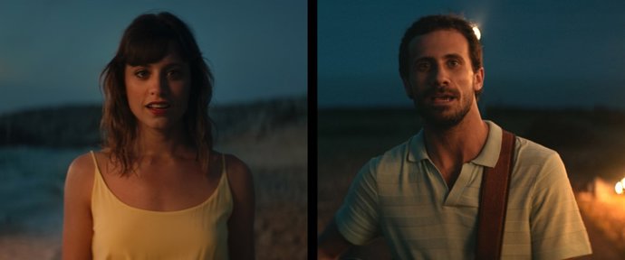 Michelle Jenner y Oriol Pla, en un momento del vídeo musical 'Álex y Julia'