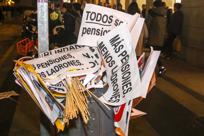 Manifestación en Madrid en defensa de unas pensiones "dignas"