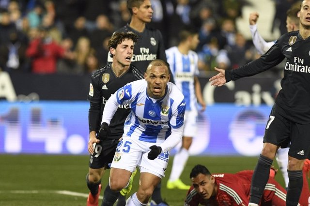 Martin Braithwaite en un Leganés - Real Madrid