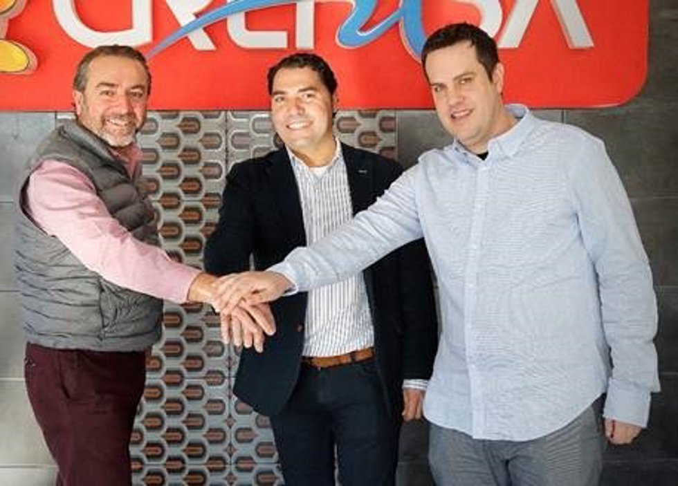 Agustín Gregori, CEO Grefusa, Jordi Díaz y Carles Pons, de Play&Go Experiencie