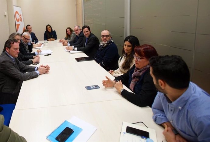 Reunión de Ciudadanos con empresarios afectados por Madrid Central