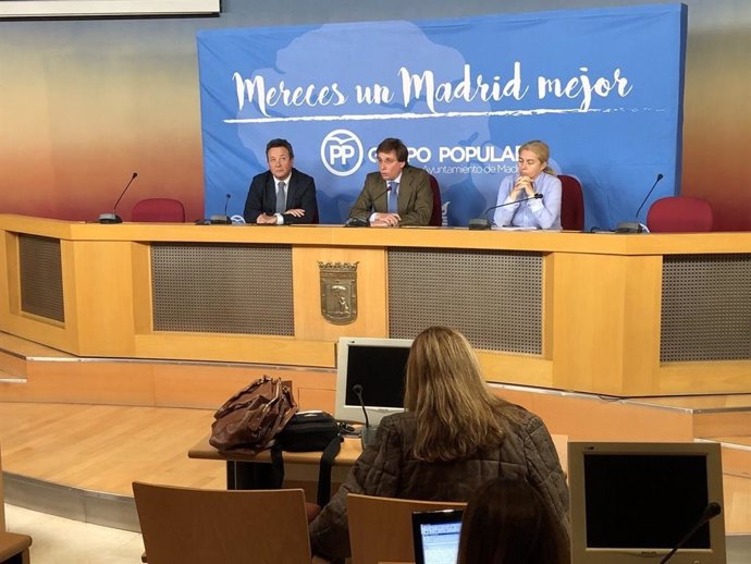El portavoz del PP del Ayuntamiento de Madrid, José Luis Martínez Almeida