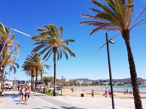 Sant Antoni de Portmany, recurso, Ibiza, playa, paseo, turismo, turistas