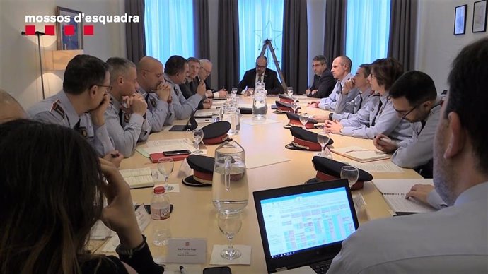 Reunión del Gabinete Antiterrorista de Mossos