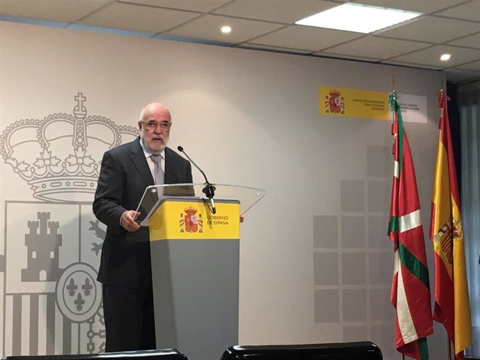 El delegado del Gobierno central en el País Vasco, Jesús Loza