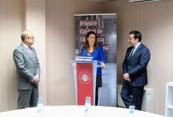 Maria Eugnia Gai, Jesús María Barrientos i Xavier Bernadí.
