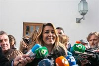 Susana Díaz recuerda que tiene el respaldo de la militancia del PSOE-A y espera "apoyo" de Ferraz