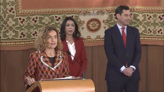 Meritxell Batet, en la toma de posesión de Moreno como presidente de Junta.