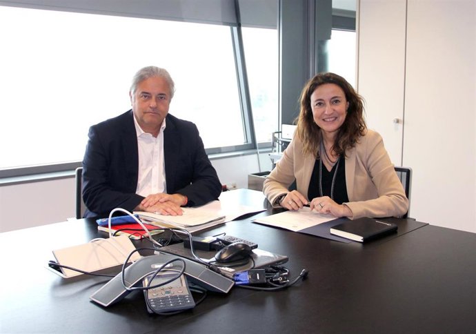 Enric Ticó (Cimalsa) y Merc Conesa (Puerto de Barcelona)