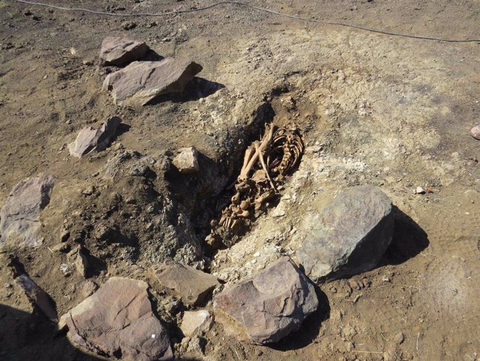 Tumba funeraria de los antiguos aborígenes de Gran Canaria