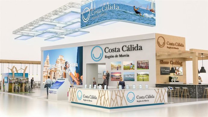 Lo que será el stand de la Región de Murcia en Fitur
