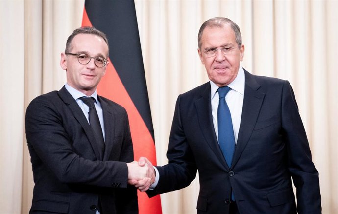 Heiko Maas y Sergei Lavrov