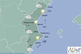 Predicción de Aemet para la Comunitat Valenciana del 19 de enero de 2019