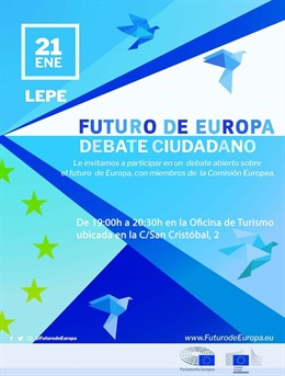 Encuentro sobre el 'futuro de europa' en Lepe