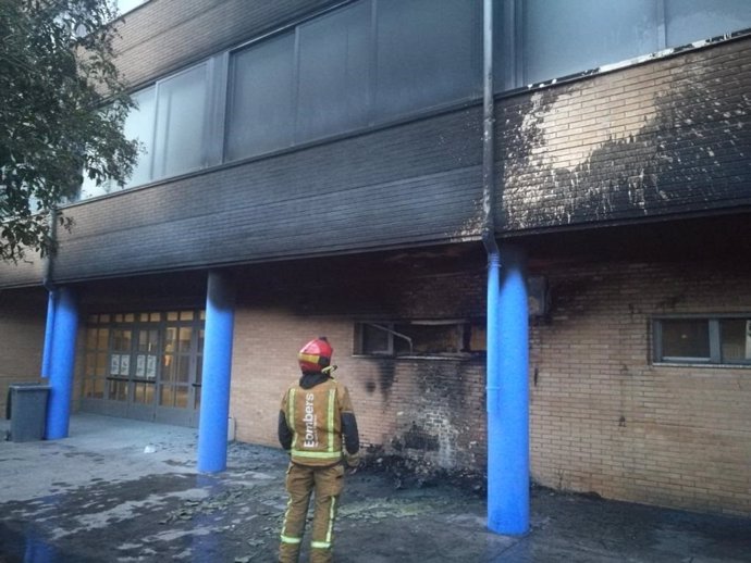 Incendio en un instituto de la Vila Joiosa
