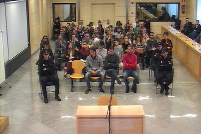Imágenes del juicio de Alsasua