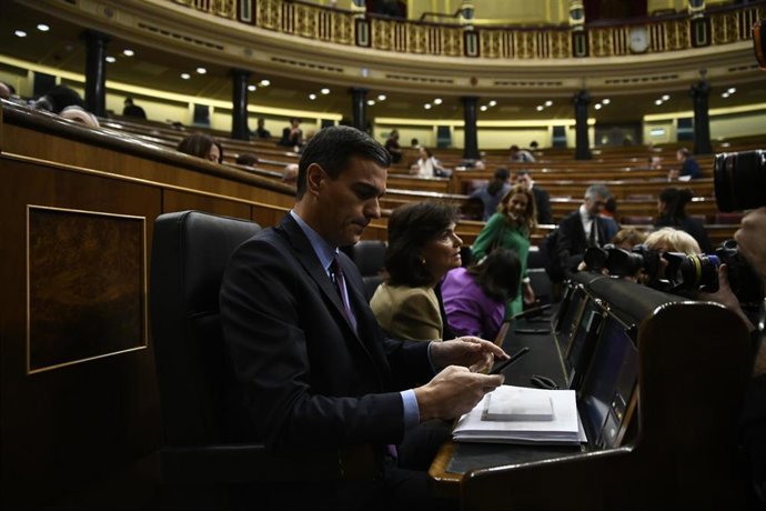 Pedro Sánchez comparece en el Congreso para informar de la situación en Cataluña