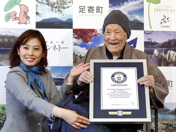 Masazo Nonaka, el hombre más longevo del mundo.