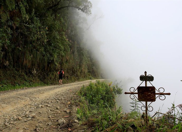 Carretera de la muerte en Bolivia