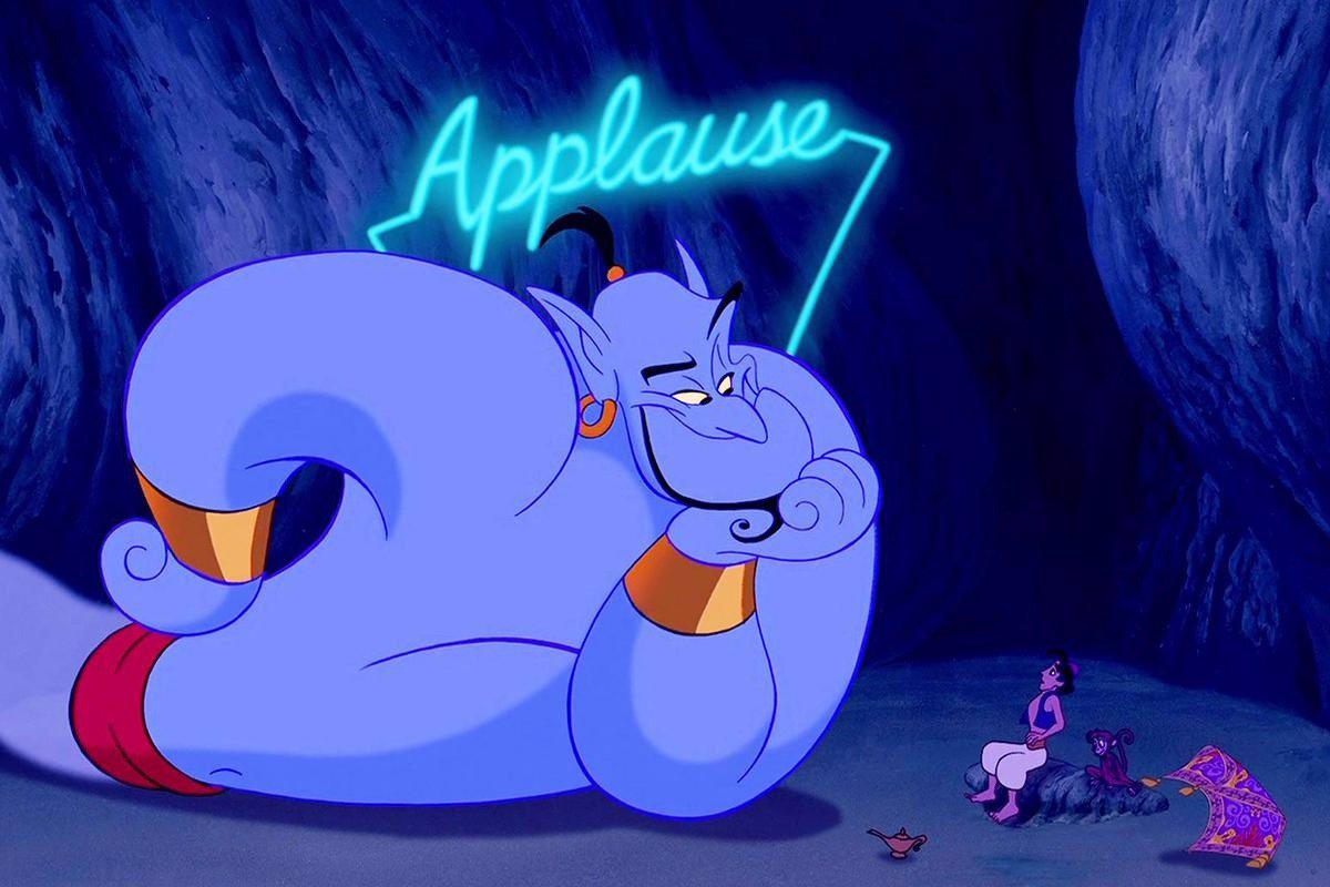 Aladdin: Filtrada la primera imagen del Genio de Will Smith azul
