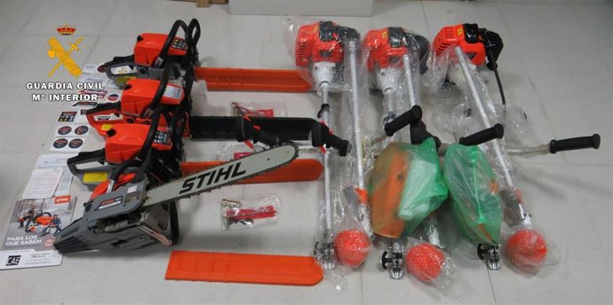 Material industrial aprehendido