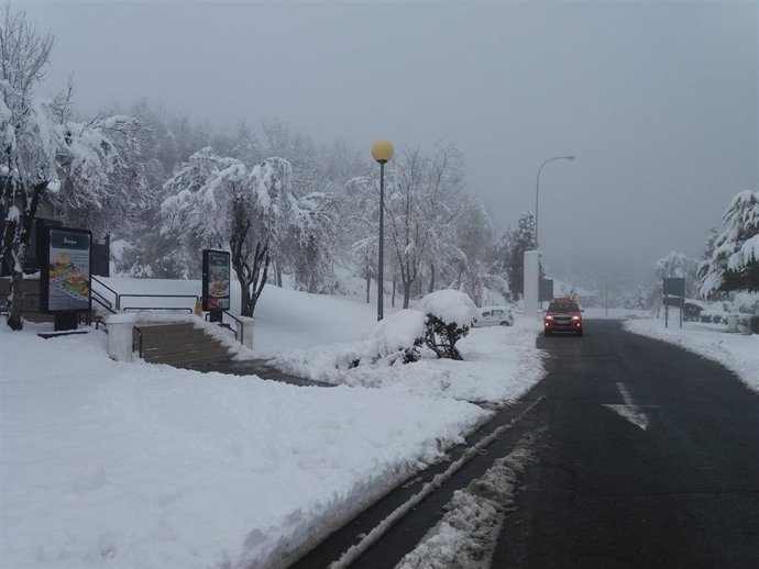 Imagen de Archivo. Nieve en Euskadi