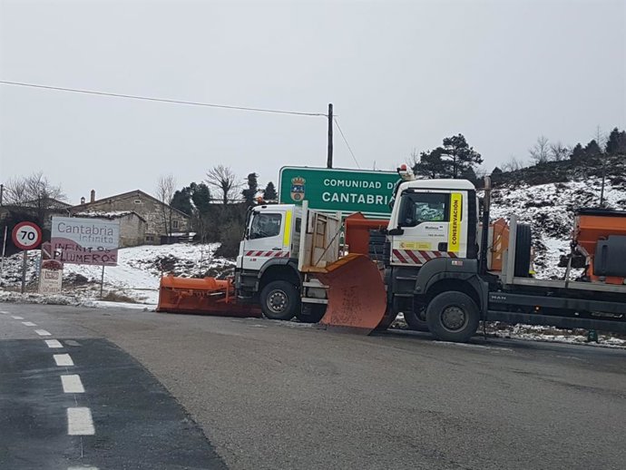 Quitanieves en Cantabria