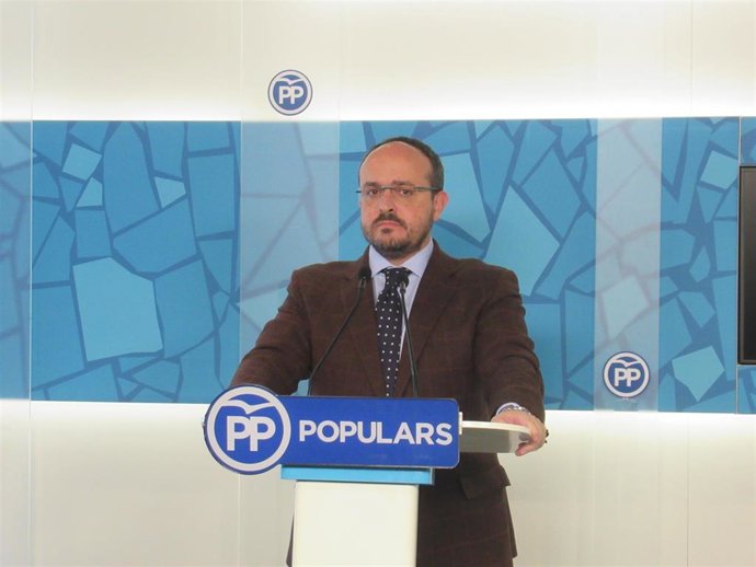 El Presidente Del PP Catalán, Alejandro Fernández