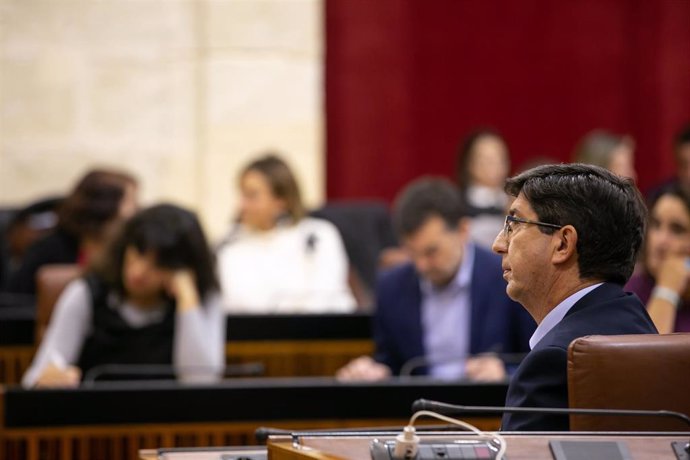 Debate de investidura de Juanma Moreno (PP-A) como presidente de la Junta. En el