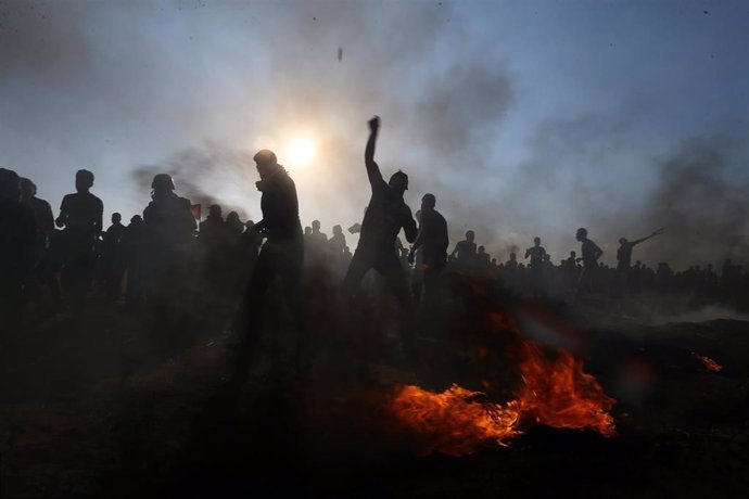 Disturbios en la frontera entre Israel y Gaza