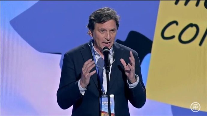 El candidato del PP a Cort, Mateo Isern, en Madrid