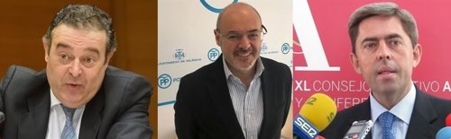 Gerardo Camps, Eusebio Monzó y Vicente Rambla, en imágenes de archivo