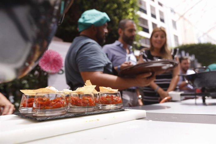 Concurso de gastronomía en feria