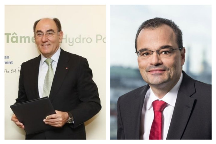 Ignacio Galán y Markus Tacke