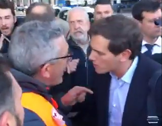 Albert Rivera, insultado por los taxistas de Madrid