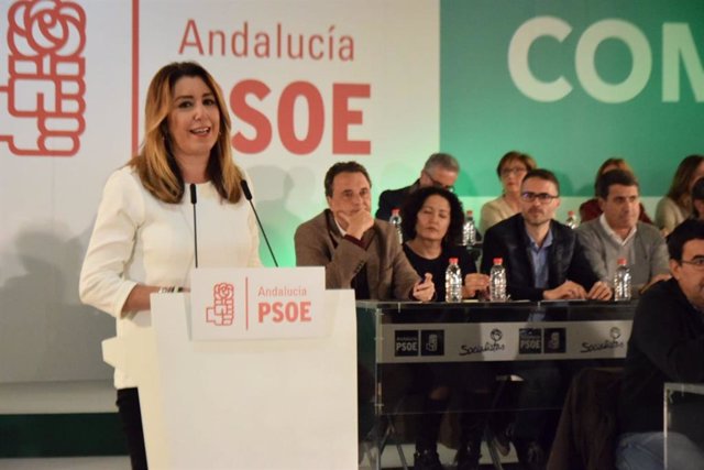Susana Díaz, ante el Comité Director del PSOE-A este lunes