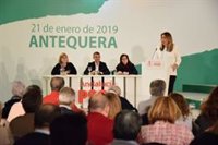 Susana Díaz: El nuevo Gobierno andaluz nace "roto en dos mitades y teledirigido" desde Madrid
