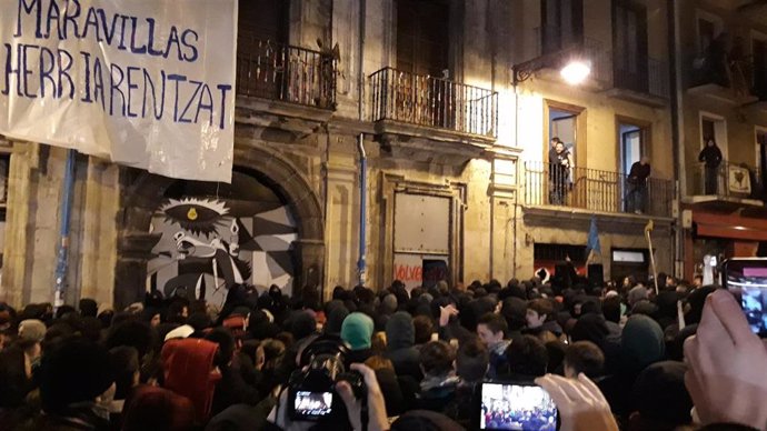 Vuelven a ocupar el Palacio Marqués de Rozalejo de Pamplona