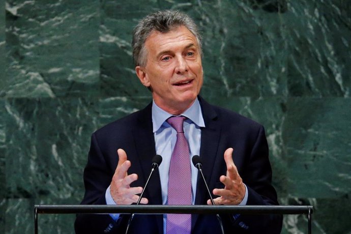 Mauricio Macri ante la Asamblea de la ONU en Nueva York
