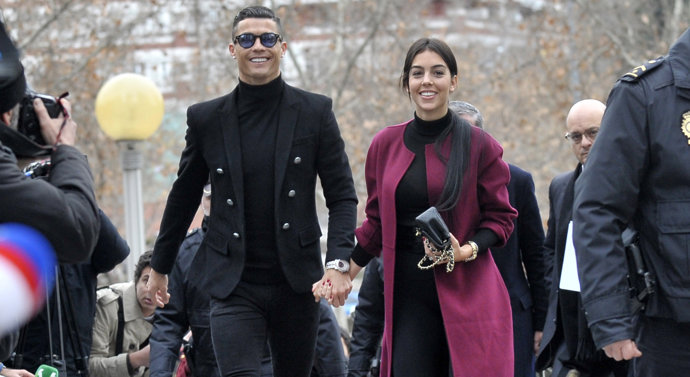 Cristiano Ronaldo llega a la Audiencia Provincial de Madrid