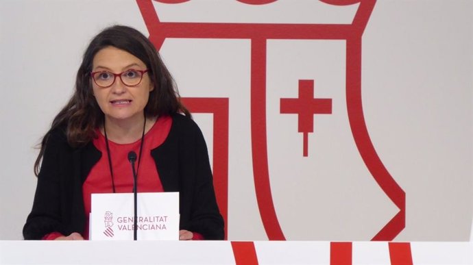 Oltra en rueda de prensa