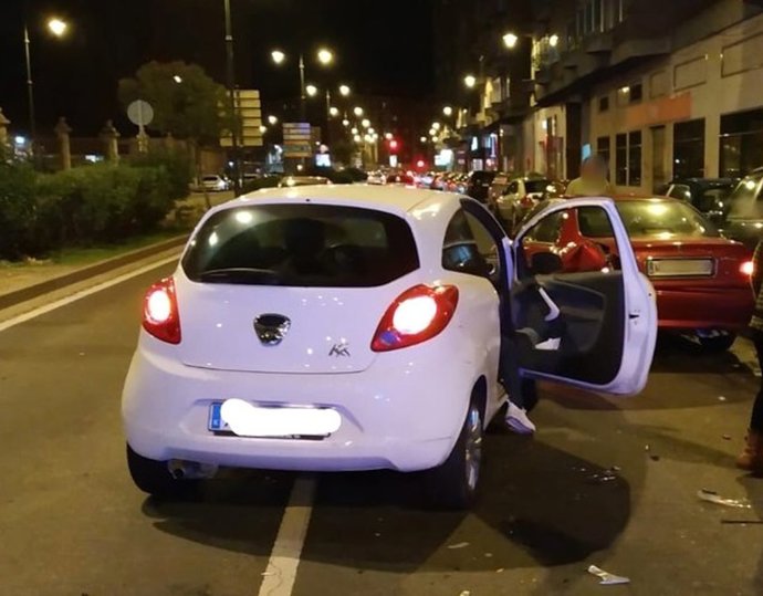 Accidente de Tráfico en el paseo del Hospital Militar. 21-1-2019