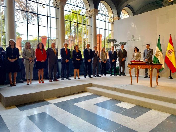 Toma de posesión de los consejeros del Gobierno de Juanma Moreno