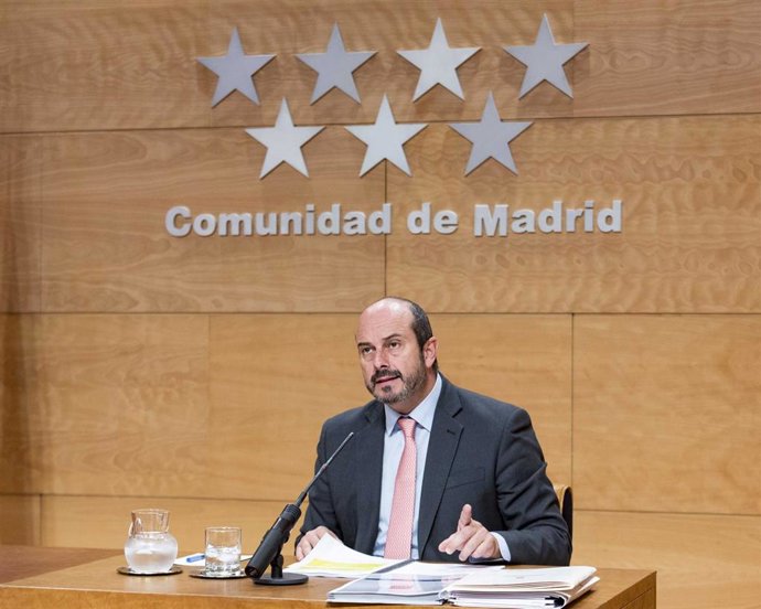 El vicepresidente de la Comunidad de Madrid, Pedro Rollán