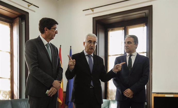 El vicepresidente de la Junta, Juan Marín, y el consejero de Presidencia, Admini