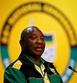 Cyril Ramaphosa, líder del ANC y presidente de Sudáfrica