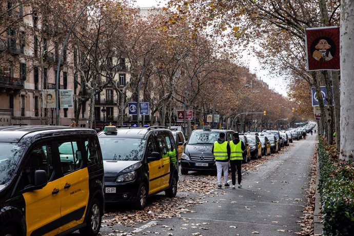 Marxa dels taxistes de Barcelona
