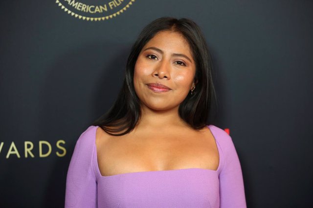 Actor Yalitza Aparicio poses at the annual AFI Awards luncheon in Los Angeles, C