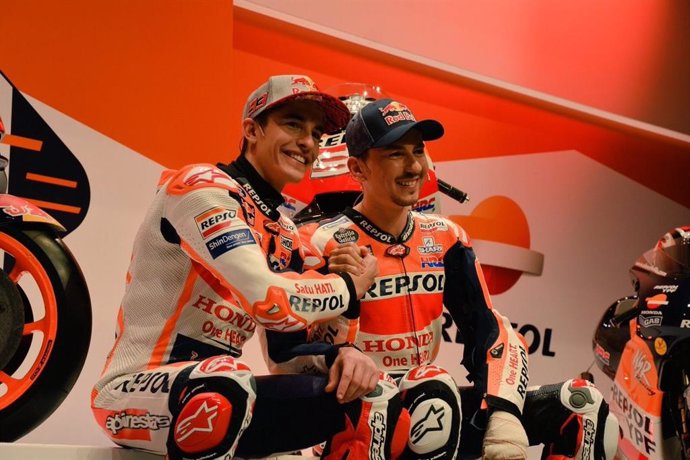 Marc Márquez y Jorge Lorenzo, nuevos compañeros en el equipo Repsol Honda